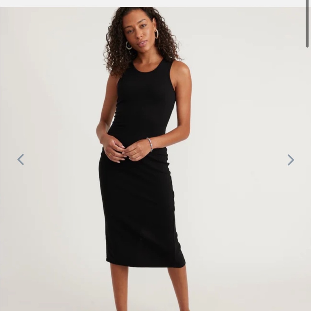 Lexi Daytime Midi Dress in Black